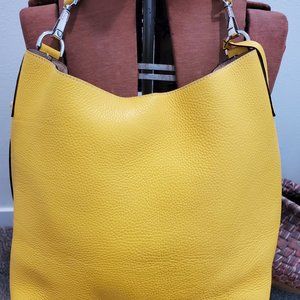 Vintage~Dooney & Bourke~Medium Bucket~Bag~Sunshine Yellow~Made in Italy~I2 20676